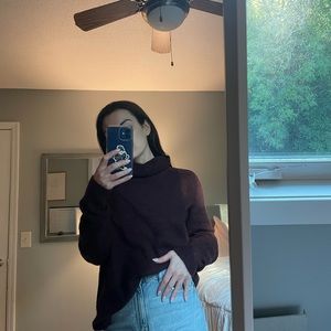 Burgundy Sweater / Sweater Dress